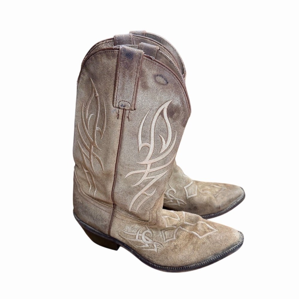 Justin Boots Bent Rail Womens Western Cowboy Boots Distressed Brown Snip